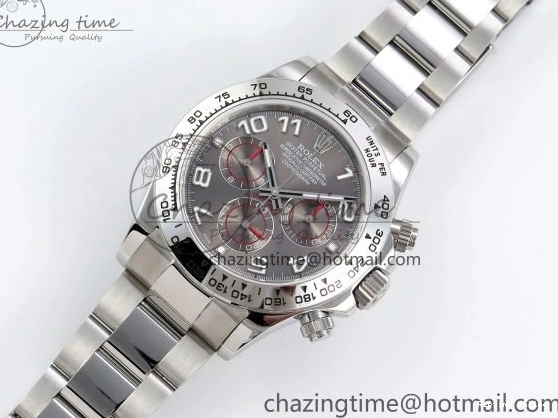 0209 Daytona 116509 QF 1:1 Best Edition Gray Numeral Dial on SS Bracelet SH4130 V3 (Gain Weight) MoistureWicking 1618